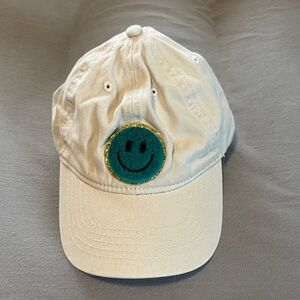 Cream Smiley Face Cap